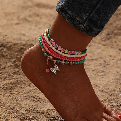 Beach Butterfly Alloy Wholesale Anklet