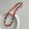 Beach Color Block Stainless Steel Coral Women'S Necklace