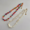 Beach Color Block Stainless Steel Coral Women'S Necklace