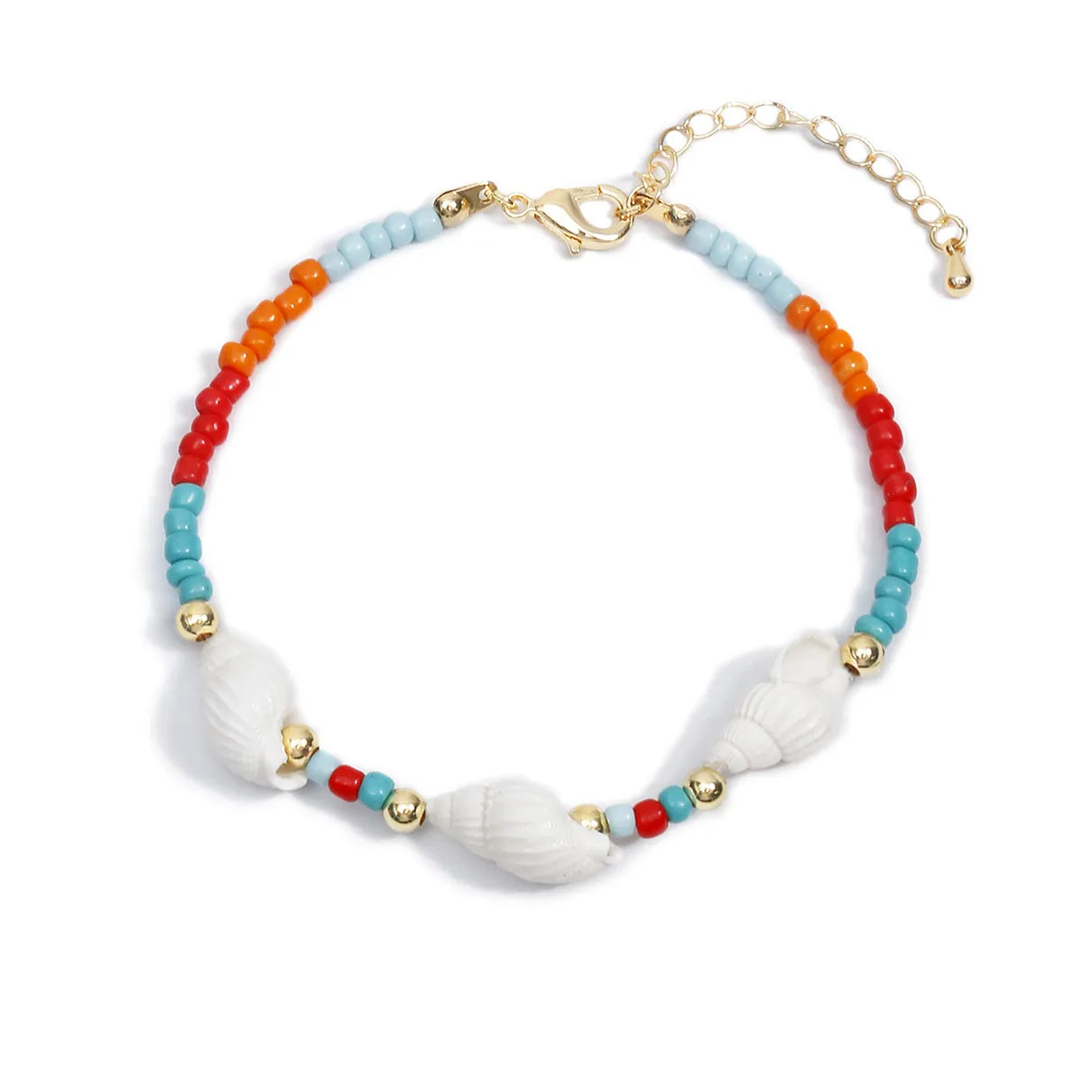 Beach Conch Beaded Plastic Women's Bracelets