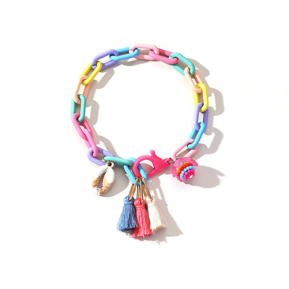 Beach Geometric Plastic Tassel Women's Anklet