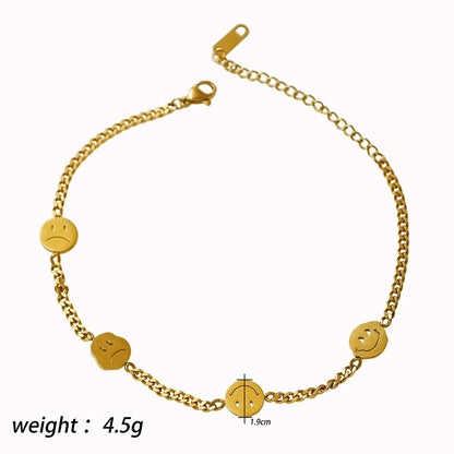 Beach Geometric Stainless Steel Plating Women'S Anklet