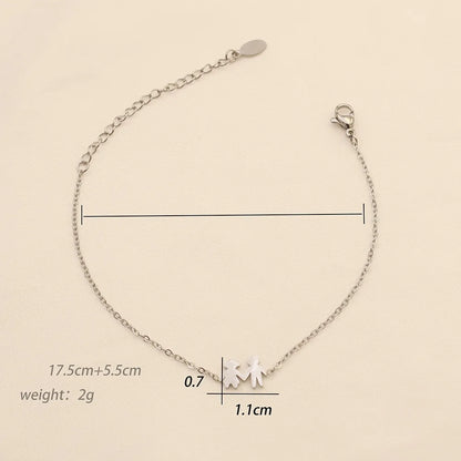 Beach Geometric Stainless Steel Plating Women'S Anklet