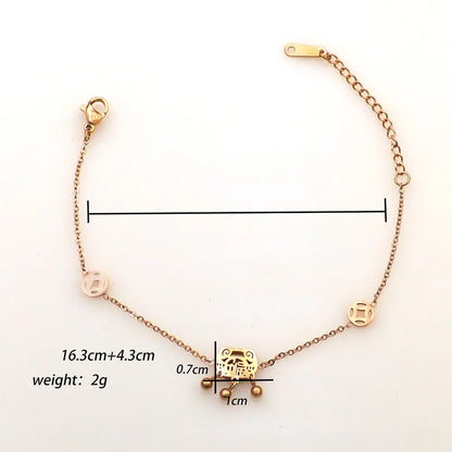 Beach Geometric Stainless Steel Plating Women'S Anklet