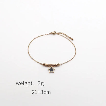 Beach Geometric Stainless Steel Plating Women'S Anklet