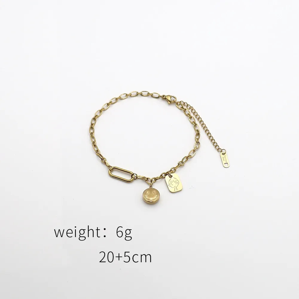 Beach Geometric Stainless Steel Plating Women'S Anklet