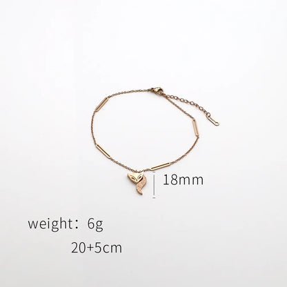 Beach Geometric Stainless Steel Plating Women'S Anklet