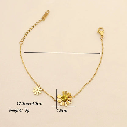 Beach Geometric Stainless Steel Plating Women'S Anklet