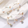 Beach Marine Bracelet Zinc Alloy Animal Zodiac Mixed Gemstone Setting Electroplating For Women