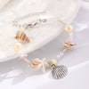Beach Marine Bracelet Zinc Alloy Animal Zodiac Mixed Gemstone Setting Electroplating For Women