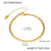Beach Shell Starfish Diy Bracelet Stainless Steel Geometric Electroplated Jewelry For Women