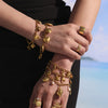 Beach Shell Starfish Diy Bracelet Stainless Steel Geometric Electroplated Jewelry For Women