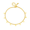 Beach Simple Style Butterfly Titanium Steel Plating 18k Gold Plated Women's Anklet