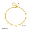 Beach Simple Style Butterfly Titanium Steel Plating 18k Gold Plated Women's Anklet