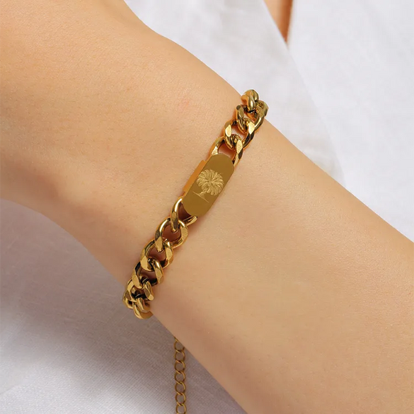 Beach Simple Style Palm Tree 304 Stainless Steel Stainless Steel Bracelets In Bulk