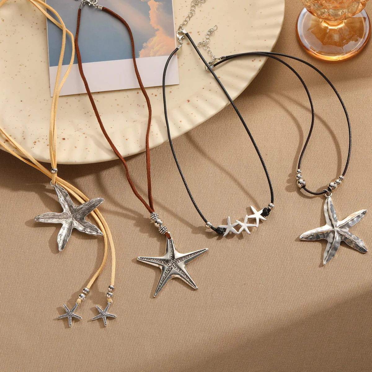 Beach Starfish Alloy Rope Women's Necklace