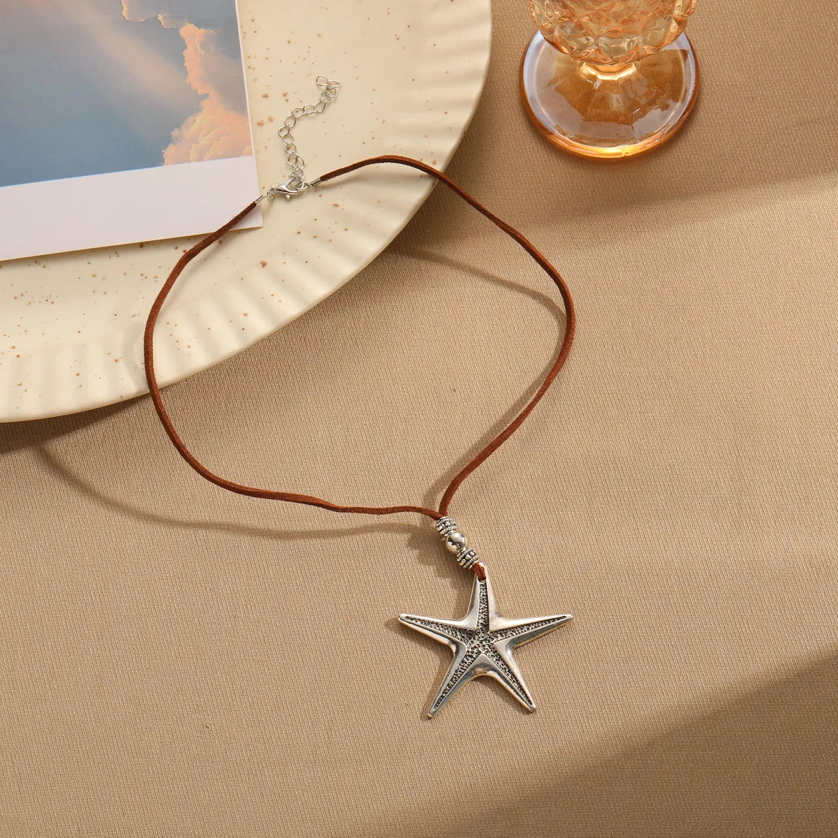 Beach Starfish Alloy Rope Women's Necklace