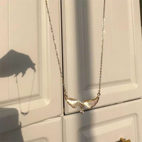 Beach Starfish And Conch Pendant Necklace Copper Electroplated 18K Gold Color Geometric Style For Women
