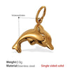 Beach Starfish Conch Pendant Necklace 316L Stainless Steel 18K Gold Plated Eight Eyes Pattern