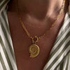 Beach Wind Shell Stainless Steel And Titanium Steel Necklace With Starfish For Women Electroplated