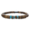 Bead Bracelet Wooden Pine Stone Geometric Handmade Bohemian Style Unisex