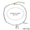 Bead Necklace Artificial Crystal Geometric Simple Light Luxury Electroplating Women's