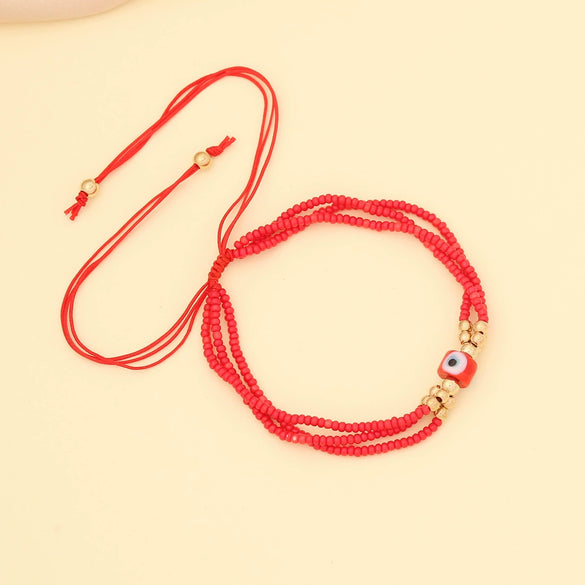 Bead Woven Bracelet Rice Beads Jewelry Bohemian Design