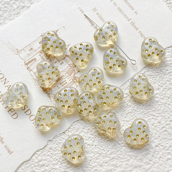 Beaded Accessories Glass Glazed Love Shape Retro Wave Dot Fuel Injection Bracelet Necklace Mobile Phone Chain