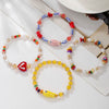 Beaded Bracelet Ceramic Imitation Pearl Crystal Geometric Handmade Jewelry