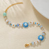 Beaded Bracelet Rice Beads Imitation Pearl Glass Geometric Retro Handmade Style For Men