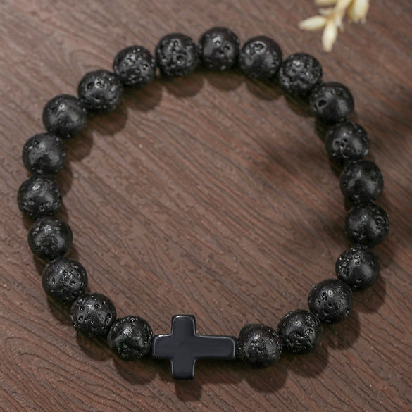 Beaded Bracelet Stone Geometric Manual Unisex Jewelry