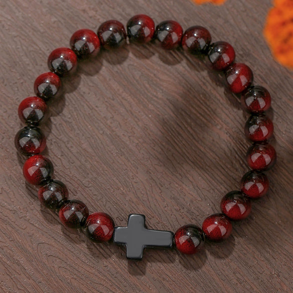 Beaded Bracelet Stone Geometric Manual Unisex Jewelry