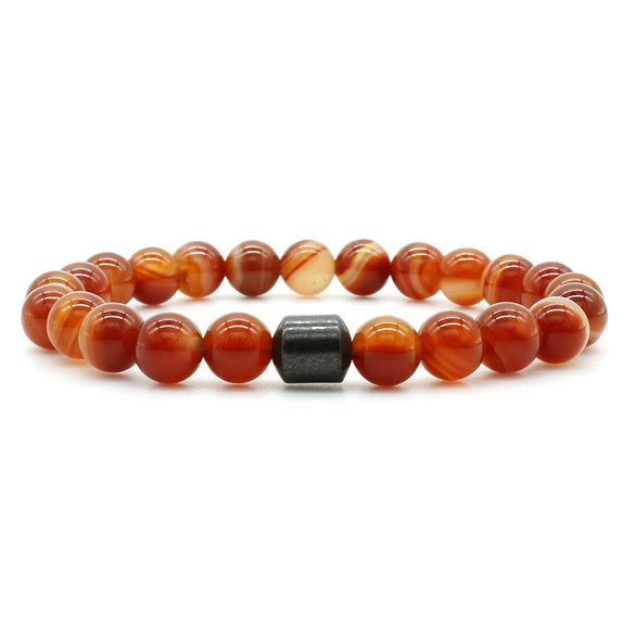 Beaded Bracelet Stone Handmade Unisex Geometric