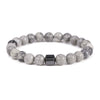 Beaded Bracelet Stone Handmade Unisex Geometric