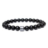 Beaded Bracelet White Turquoise Black Gallstone Tiger Eye Stone Volcanic Stone Handmade Fashion Geometric Unisex