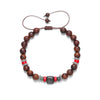 Beaded Bracelet Wooden Beads Stone Stainless Steel Geometric Handmade Unisex