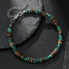 Beaded Bracelet Wooden Beads Stone Stainless Steel Geometric Handmade Unisex
