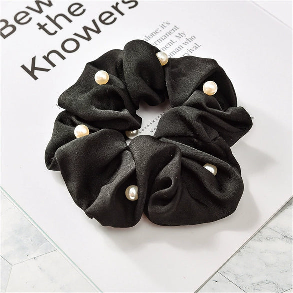Beaded Cloth Hair Ring Women's High Elasticity Seiko Head Accessories