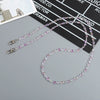 Beaded Crossbody Chain Bag Hanging Accessories Mobile Phone Case Keychain Pendant Mobile Phone Lanyard With Love Water Drops Bell Patterns Semimanual For Women
