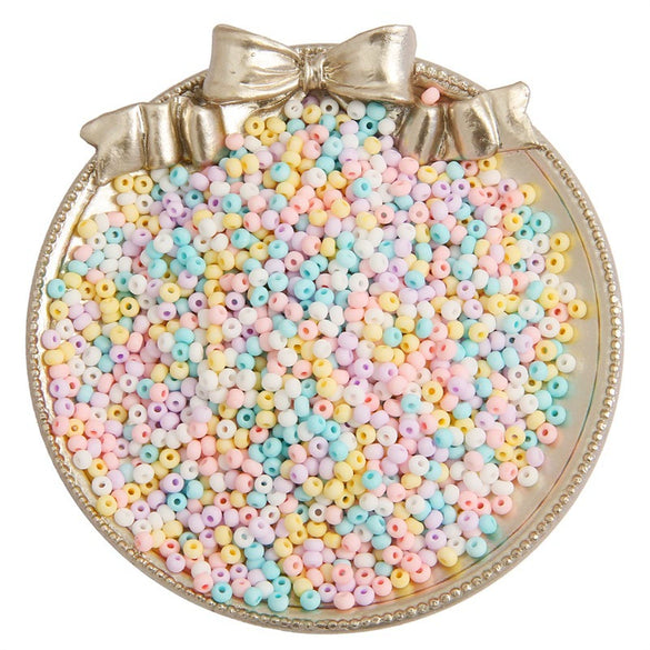 Beaded Jewelry Accessories Glass Glaze Cartoon Baking Paint Rice Beads For Ring Bracelet