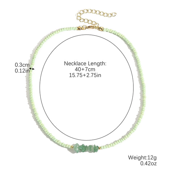 Beaded Necklace Clavicle Chain Imitation Pearl Alloy Heart Flowers Geometric Design Diamond Style For Women