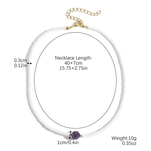 Beaded Necklace Clavicle Chain Imitation Pearl Alloy Heart Flowers Geometric Design Diamond Style For Women