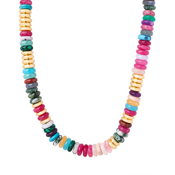 Beaded Necklace Handmade Geometric Style For Women