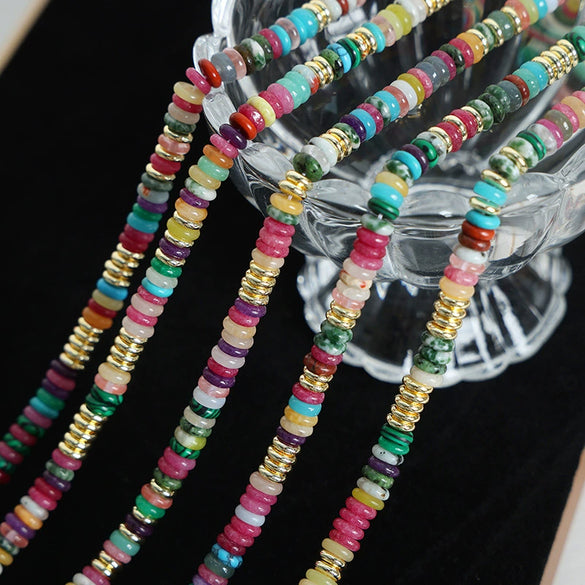 Beaded Necklace Handmade Geometric Style For Women