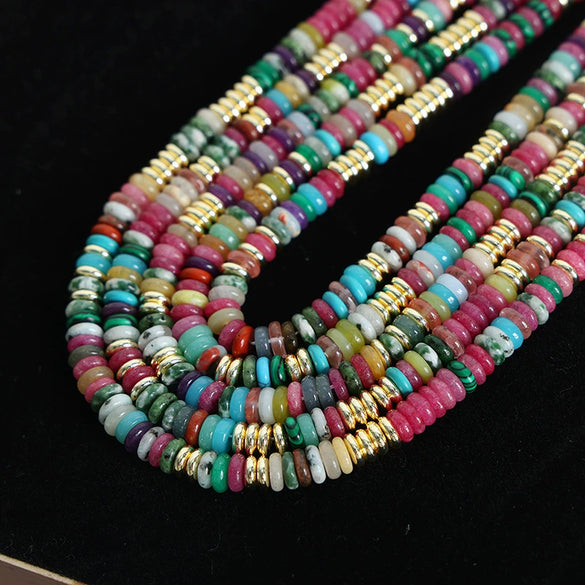 Beaded Necklace Handmade Geometric Style For Women