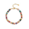 Beaded Necklace Natural Stone Stainless Steel Geometric Handmade Bohemian Light Luxury Clavicle Chain Unisex