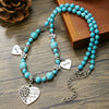Beaded Necklace Stainless Steel Black Frosted Faceted Black Agate Hiphop Punk Handmade Unisex
