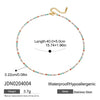 Beaded Necklace Stainless Steel Electroplating Women's Light Luxury Niche Jewelry Clavicle Chain
