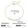 Beaded Necklace Stainless Steel Goldplated Star Style