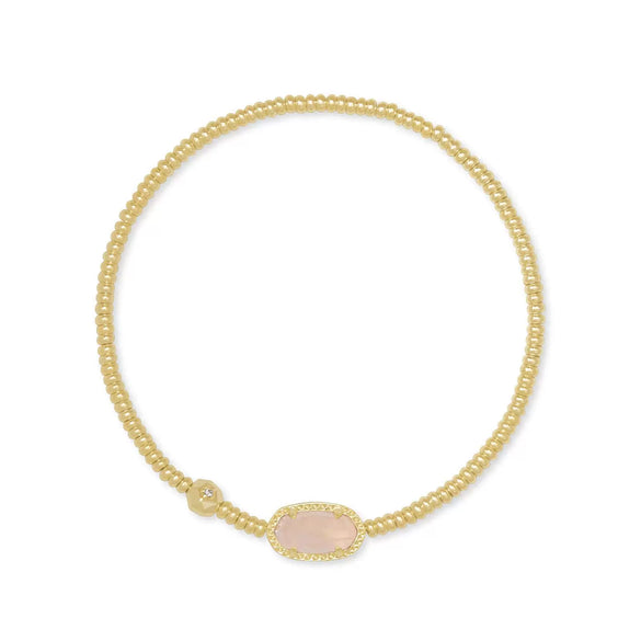 Beaded Resin Love Stretch Bracelet With Heart Shape For Women